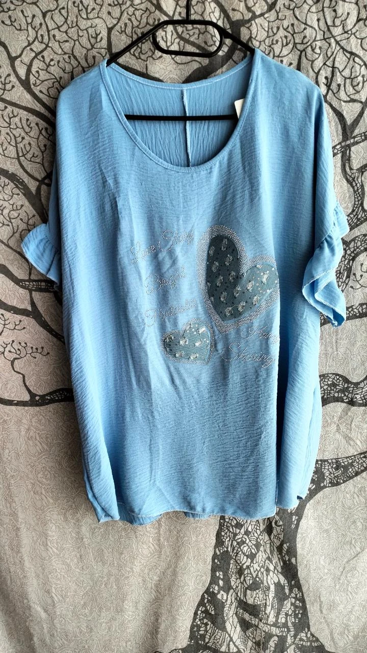 Hemelsblauwe tuniek met hart – photo 2